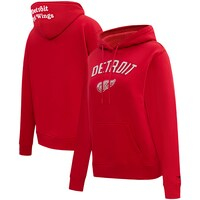 Women's Pro Standard Red Detroit Red Wings Classic Chenille Pullover Hoodie