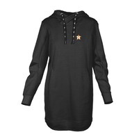 Women's Levelwear  Black Houston Astros Cover Insignia 2.0 Hoodie Dress