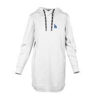 Women's Levelwear  White Los Angeles Dodgers Cover Insignia 2.0 Hoodie Dress
