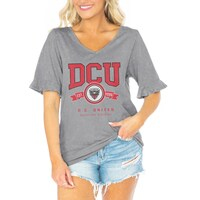 Women's Gameday Couture  Gray D.C. United V-Neck T-Shirt