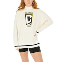 Women's Gameday Couture  White Columbus Crew Mock Neck Force Pullover Sweatshirt