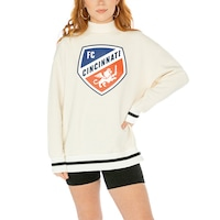 Women's Gameday Couture  White FC Cincinnati Mock Neck Force Pullover Sweatshirt