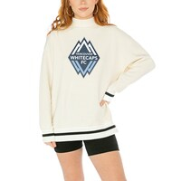 Women's Gameday Couture  White Vancouver Whitecaps FC Mock Neck Force Pullover Sweatshirt