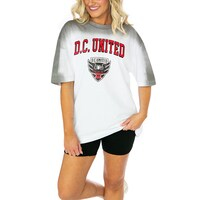 Women's Gameday Couture  White D.C. United Colorwave Oversized T-Shirt