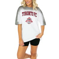 Women's Gameday Couture  White Toronto FC Colorwave Oversized T-Shirt
