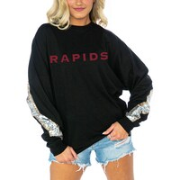 Women's Gameday Couture  Black Colorado Rapids Long Sleeve Sequin T-Shirt
