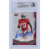 Deebo Samuel San Francisco 49ers Autographed 2019 Panini Playoff #212 Beckett Fanatics Witnessed Authenticated Rookie Card
