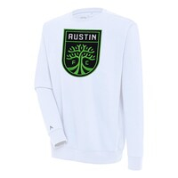 Men's Antigua White Austin FC Victory Pullover Sweatshirt