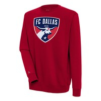 Men's Antigua Red FC Dallas Victory Pullover Sweatshirt