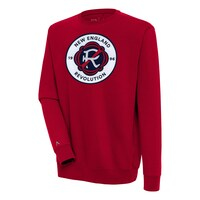 Men's Antigua Red New England Revolution Victory Pullover Sweatshirt