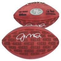 Joe Montana San Francisco 49ers Autographed Duke Showcase Football