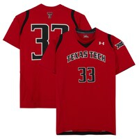 Texas Tech Red Raiders Team-Issued #33 Red Jersey from the Athletics Program
