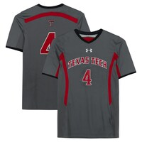 Texas Tech Red Raiders Team-Issued #4 Gray Jersey from the Athletics Program
