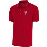 Men's Antigua  Red/White Philadelphia Phillies Patriotic Affluent Polo