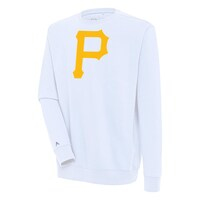 Men's Antigua  White Pittsburgh Pirates Victory Pullover Sweatshirt