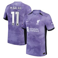 Men's Nike Mohamed Salah Purple Liverpool 2023/24 Third Vapor Match Authentic Player Jersey