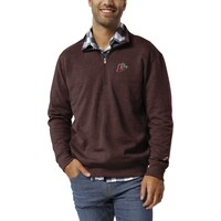 Men's League Collegiate Wear  Heather Maroon Lafayette College Leopards  Heritage Tri-Blend Quarter-Zip Pullover Sweatshirt