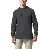 Men's League Collegiate Wear  Charcoal Wake Forest Demon Deacons  Waffle Knit Pullover Hoodie
