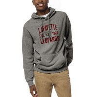 Men's League Collegiate Wear  Heather Gray Lafayette College Leopards  Heritage Tri-Blend Pullover Hoodie
