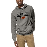Men's League Collegiate Wear  Heather Gray Oklahoma State Cowboys  Heritage Tri-Blend Pullover Hoodie