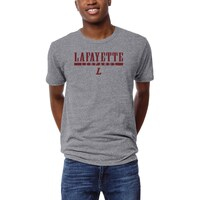 Men's League Collegiate Wear  Heather Gray Lafayette College Leopards  Victory Falls Tri-Blend T-Shirt