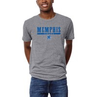 Men's League Collegiate Wear  Heather Gray Memphis Tigers  Victory Falls Tri-Blend T-Shirt
