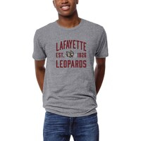 Men's League Collegiate Wear  Heather Gray Lafayette College Leopards  Arch Victory Falls Tri-Blend T-Shirt