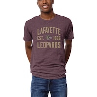 Men's League Collegiate Wear  Heather Maroon Lafayette College Leopards  Arch Victory Falls Tri-Blend T-Shirt