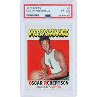 Oscar Robertson Milwaukee Bucks 1971 Topps #1 PSA Authenticated 6 Card