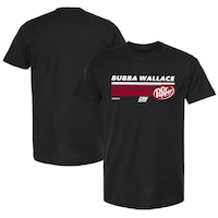 Men's Checkered Flag Sports  Black Bubba Wallace Dr. Pepper Hot Lap T-Shirt