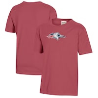 Youth  Crimson MSU Denver Roadrunners Logo Comfort Colors T-Shirt
