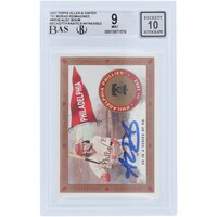 Alec Bohm Philadelphia Phillies Autographed 2021 Topps Allen & Ginter #MR-39 Beckett Fanatics Witnessed Authenticated 9/10 Rookie Card