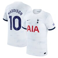 Men's Nike James Maddison White Tottenham Hotspur 2023/24 Home Stadium Replica Player Jersey