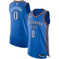 Men's Nike Russell Westbrook Blue Oklahoma City Thunder Authentic Player Jersey - Icon Edition