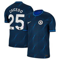 Men's Nike Moisés Caicedo Navy Chelsea 2023/24 Away Match Authentic Player Jersey