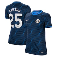 Women's Nike Moisés Caicedo Navy Chelsea 2023/24 Away Stadium Replica Player Jersey