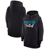 Women's G-III 4Her by Carl Banks  Black Carolina Panthers Graphic Fleece Pullover Hoodie