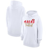 Women's G-III 4Her by Carl Banks  White San Francisco 49ers Graphic Fleece Pullover Hoodie