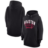 Women's G-III 4Her by Carl Banks  Black Houston Rockets Filigree Logo Pullover Hoodie