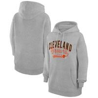 Women's G-III 4Her by Carl Banks  Heather Gray Cleveland Browns Filigree Logo Pullover Hoodie