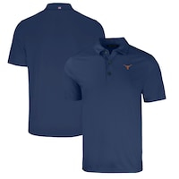 Men's Cutter & Buck Heather Navy Texas Longhorns Forge Eco Stretch Recycled Polo