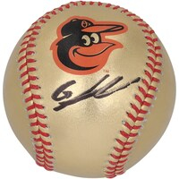 Gunnar Henderson Baltimore Orioles Autographed Gold Baseball
