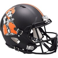 Oklahoma State Cowboys Riddell 2023 Black Pistol Pete Revolution Speed Authentic Helmet