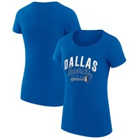 Women's G-III 4Her by Carl Banks  Blue Dallas Mavericks Filigree Logo Fitted T-Shirt