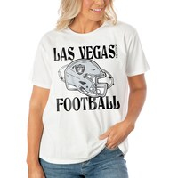 Women's Gameday Couture  White Las Vegas Raiders Victorious Vixen T-Shirt