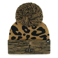Women's '47 Leopard Washington Wizards Rosette Cuffed Knit Hat with Pom