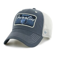 Men's '47 Navy Memphis Grizzlies Five Point Patch Clean Up Adjustable Hat