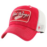 Men's '47  Red Detroit Red Wings Five Point Patch Clean Up Adjustable Hat