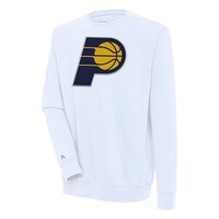 Men's Antigua  White Indiana Pacers Victory Pullover Sweatshirt