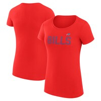 Women's G-III 4Her by Carl Banks Red Buffalo Bills Dot Print Lightweight Fitted T-Shirt
